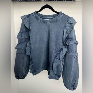 Tularosa Ruffle Sweatshirt